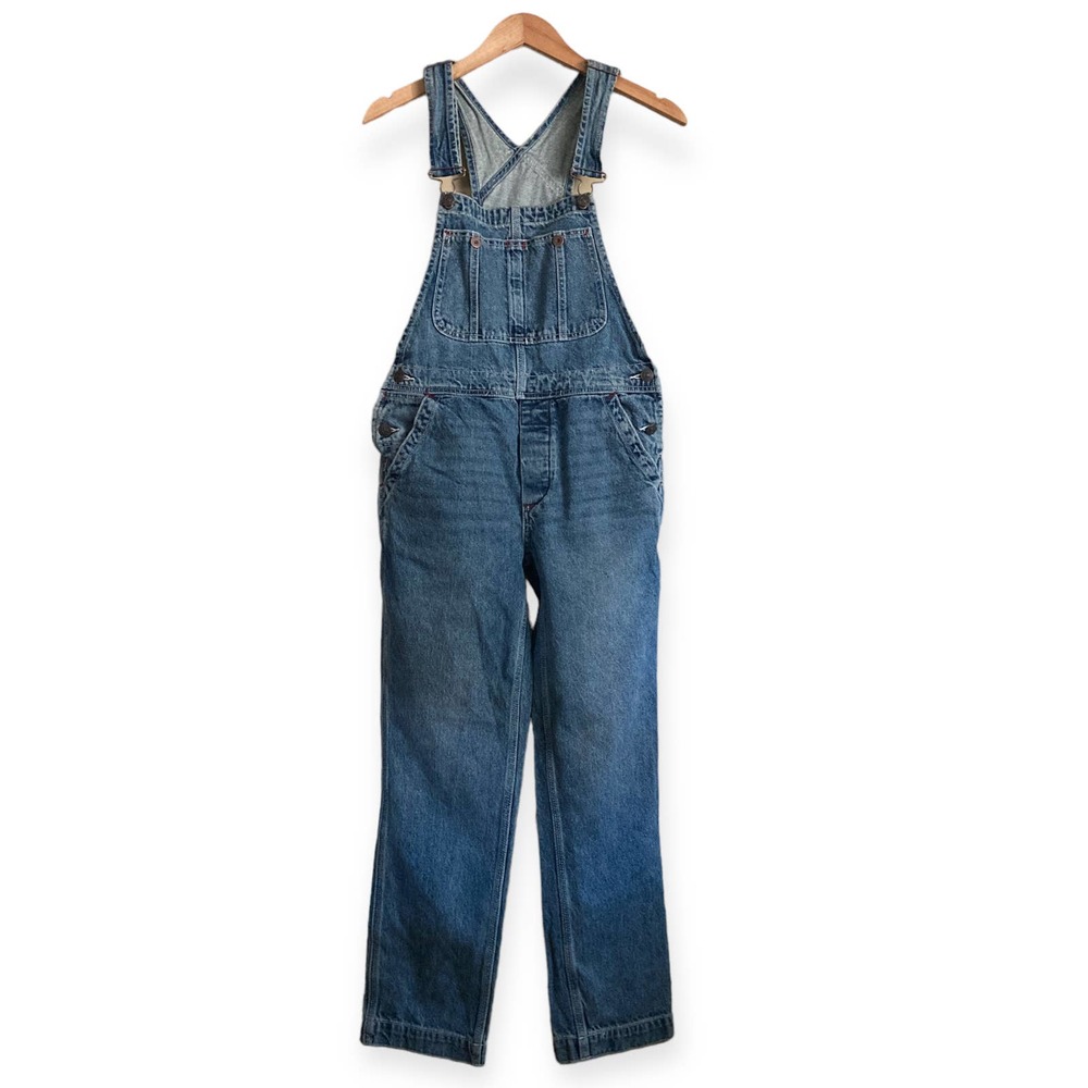 Free People The Boyfriend Overall Blue Bell 24